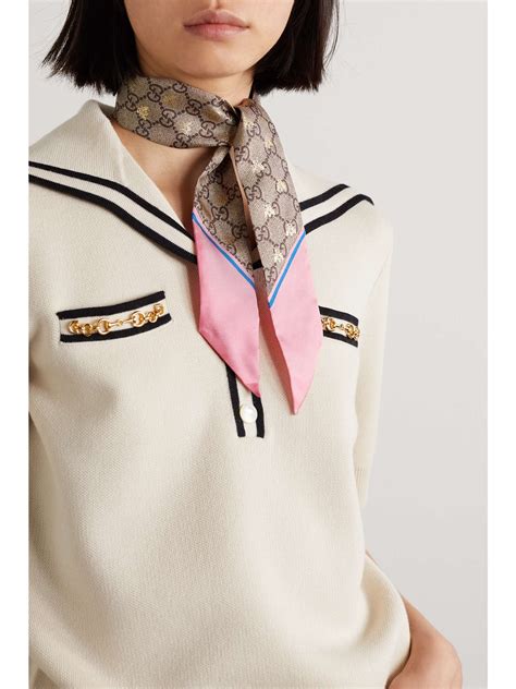 gucci womens neck scarf|Gucci outlet scarf.